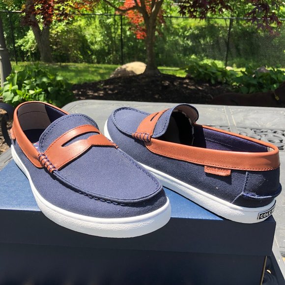 New Cole Haan Nantucket Loafer II in Blue Blazer - Picture 2 of 9